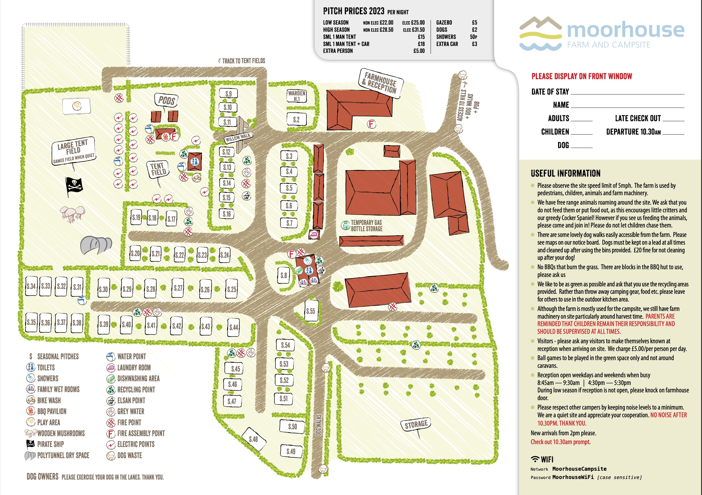 Click to Enlarge Campsite Map